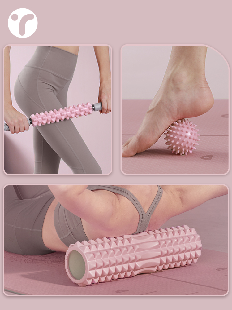 Yoga Fitness Massage - Massagerolle aus massivem Schaumstoff, Muskelentspannungs- und