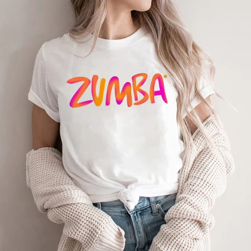 Zumba & Yoga Fitness By Anushree Pune Reviews - Zumba Letter Print Damen Mode T-Shirt