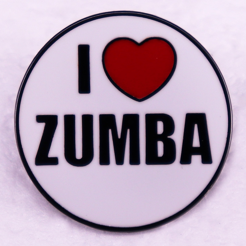 Zumba & Yoga Fitness By Anushree Pune Reviews - Ich liebe Zumba Emaille Pin Spaß