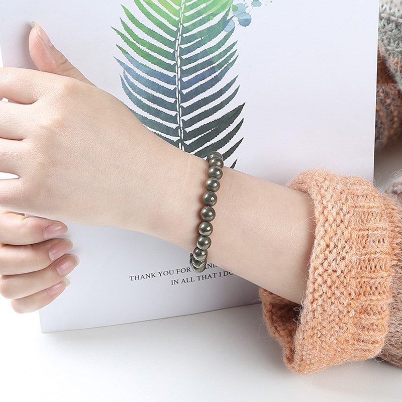 JD Natürliche Pyrit-Perlenarmb – Yoga Fitness Tracker Bewertung und Preis