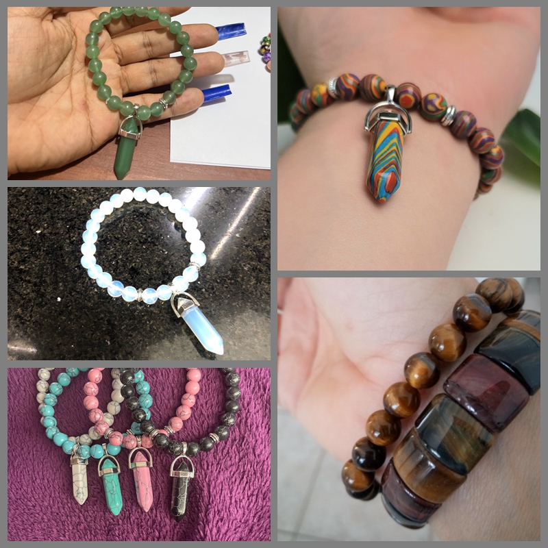 Natürliche Tiger Eye Stein Arm – Yoga Fitness Tracker Bewertung und Preis